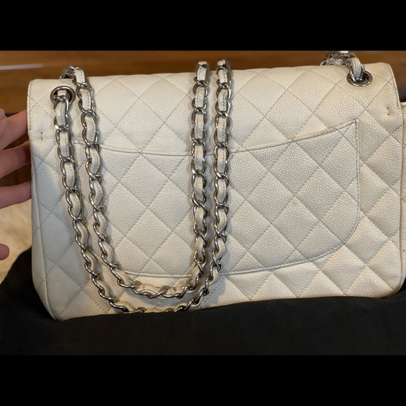 Chanel double flap jumbo caviar leather bag - Picture 2 of 9